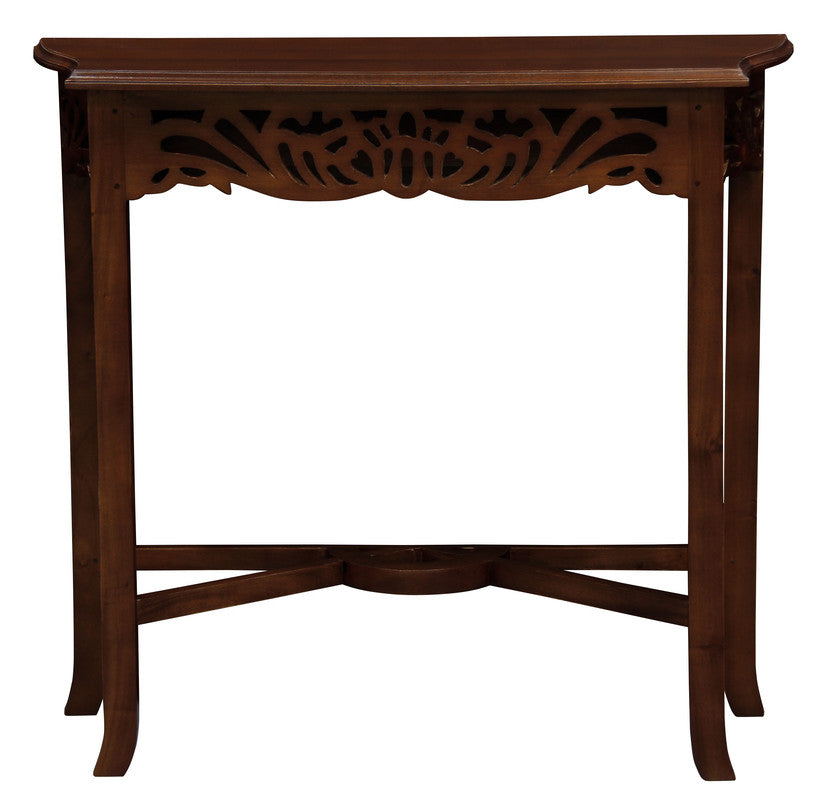 Jepara Carved Sofa Table (Mahogany)