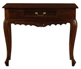 Jepara 1 Drawer Carved Sofa/Hall Table  (Mahogany)
