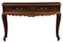 Seine 2 Drawer Carved Sofa Table (Mahogany)