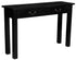 2 Drawer Straight Leg Sofa/Hall Table (Black)