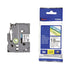 Brother TZe-241 18mm x 8m Black on White Tape - for use in Brother Printer