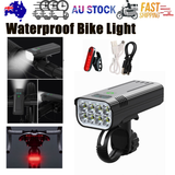 Waterproof Bike Light Set with Digital Battery Display Aluminum Alloy 360° Mount