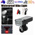 Waterproof Bike Light Set with Digital Battery Display Aluminum Alloy 360° Mount