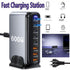 600W GaN³ 8 Ports Fast Charging Station USB&Type-C for iPhone, Laptops, MacBook