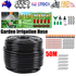 201X 50M Hose Garden Irrigation System Greenhouse Plant Watering DIY Micro Drip
