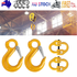 2X 8mm Hammerlock+ Eye Sling Hook Safety Chain Caravan Trailer connecting Extend