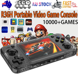 10000+ Games R36H Portable Video Game Consoles Retro Handheld Game Console Black
