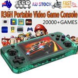 20000+ Games R36H Portable Video Game Consoles Retro Handheld Game Console Green