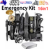 16in1 SOS Kit Outdoor Emergency Equipment Box For Camping Survival Gear