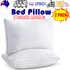 2xStandard Quality Pillows Cotton Hotel Adjustable Home Pillows Down Alternative Pillows