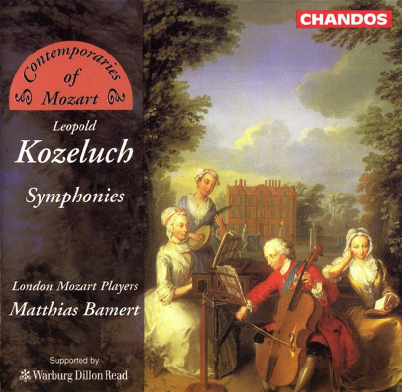 Kozeluch:Symphonies - Bamert: London Mozart Players Cd Album