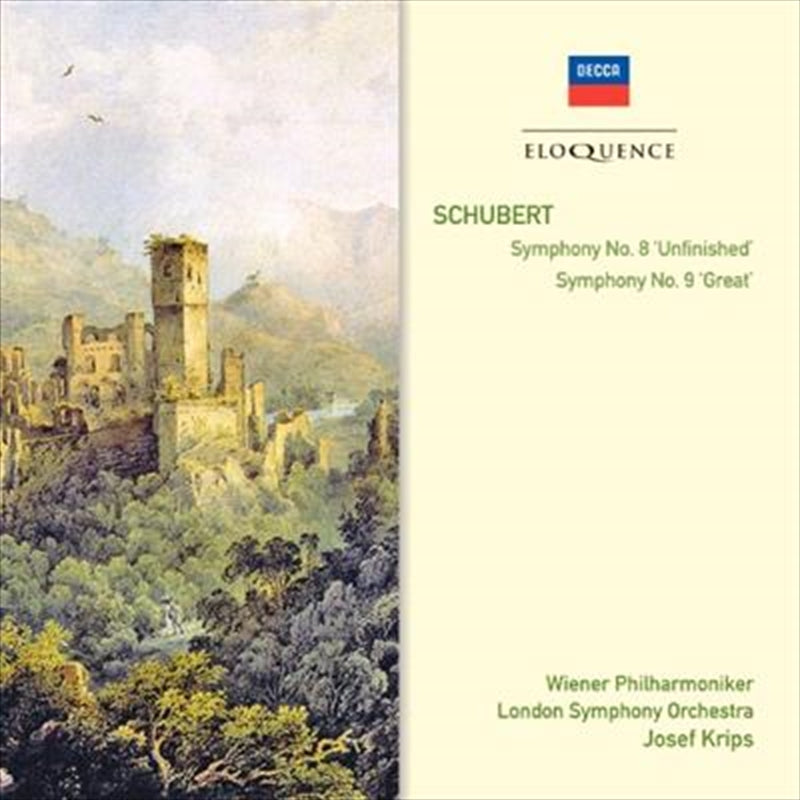 Schubert: Symphonies Nos 8 + 9 - Krips, Josef Cd Album