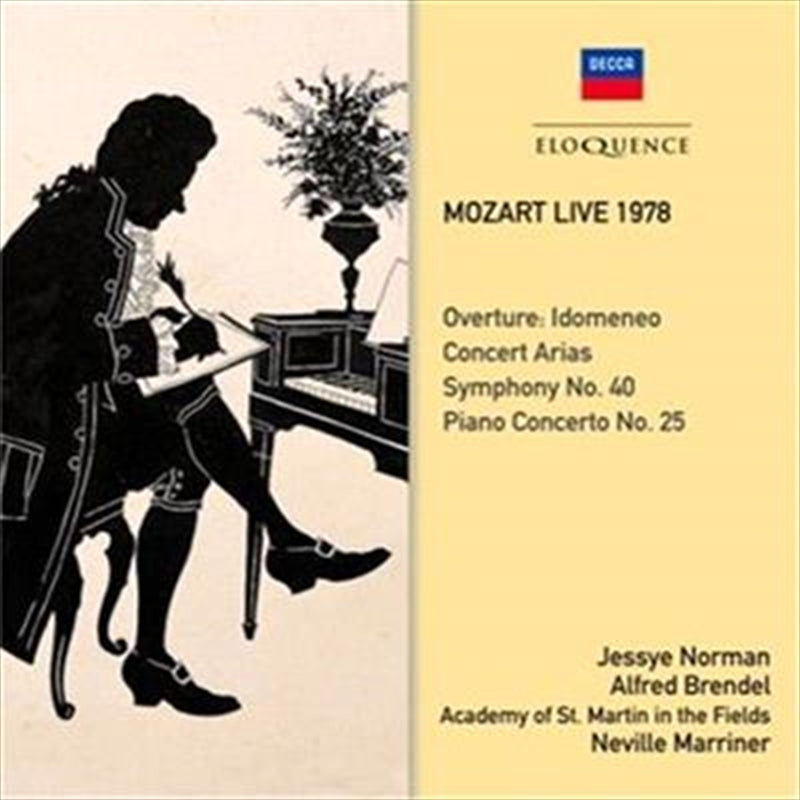 Mozart Live 1978 - Norman, Jessye: Alfred Brendel Cd Album