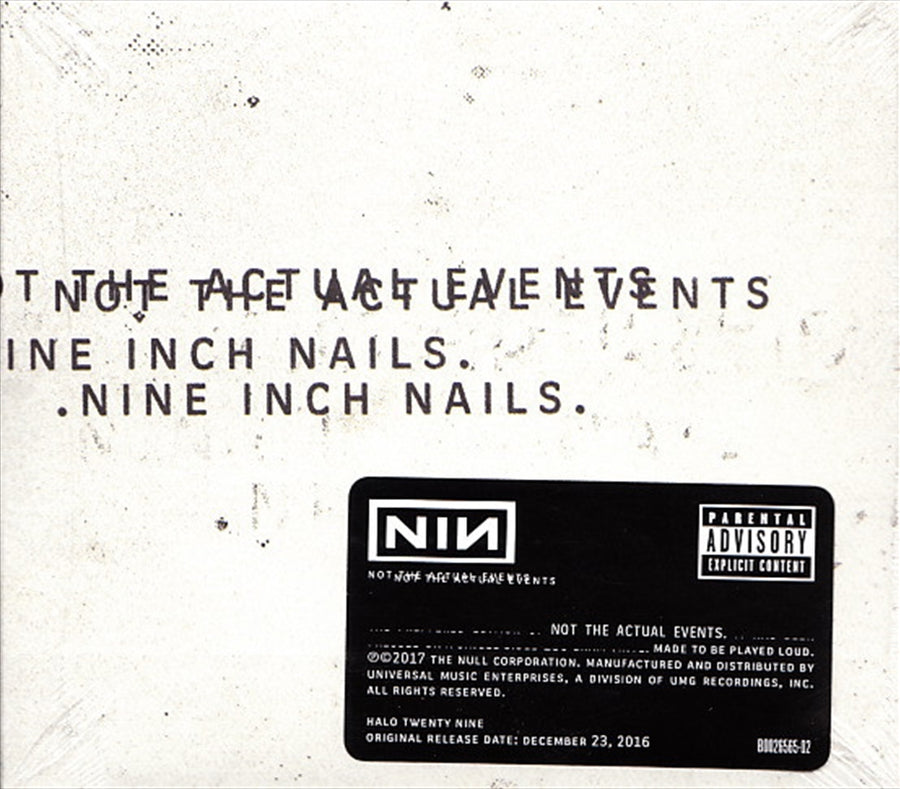 Not The Actual Events - Nine Inch Nails Cd Album