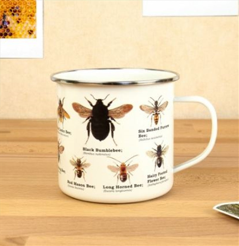 Bee Enamel Mug