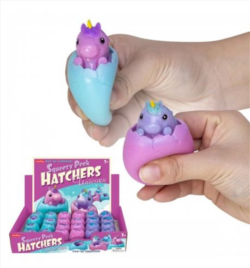 Schylling â€“ Unicorn â€“ Squeezy Peek Hatcher (SENT AT RANDOM)