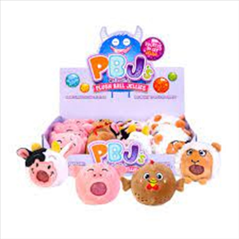 Plush Ball Jellies Farm Anim A