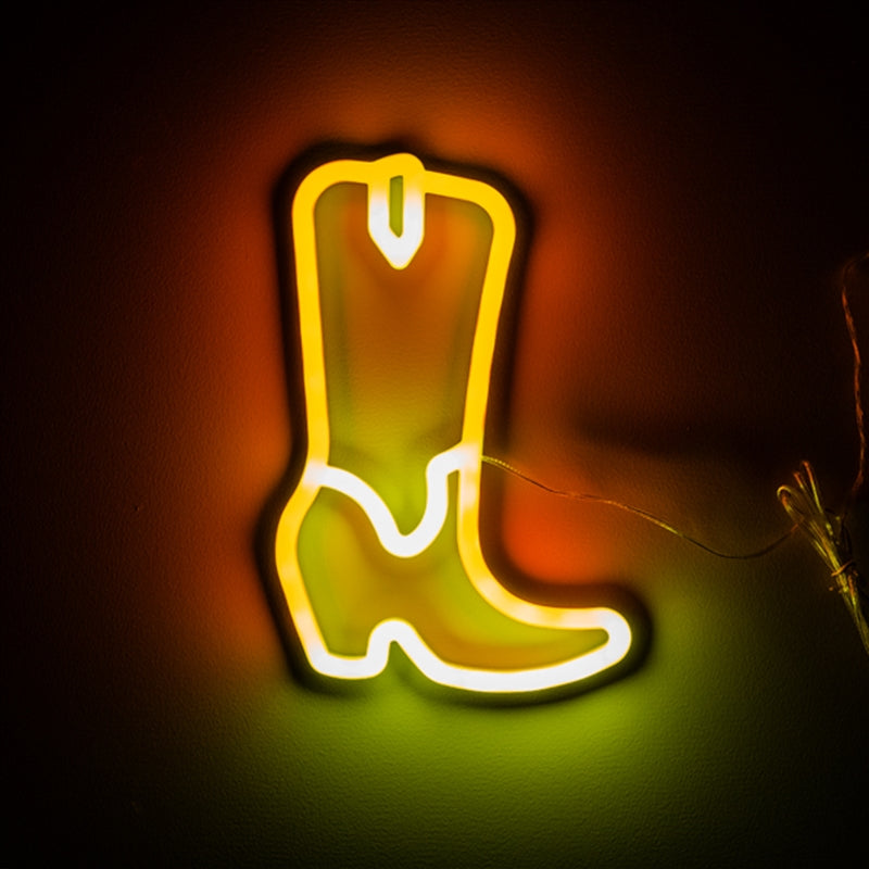 Led Wall Light Cowboy Boot