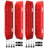 X-BULL Recovery tracks 10T 2 Pairs/ Sand tracks/ Mud tracks/  Mounting Bolts Pins Gen 2.0 -Red