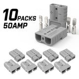 X-BULL 10 x 50A Anderson Style Plug Copper Connectors Terminals Pack Caravan Trailer Solar