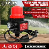 ETOSHA Water Pressure Pump Controller Auto Switch Control Electric BLACK