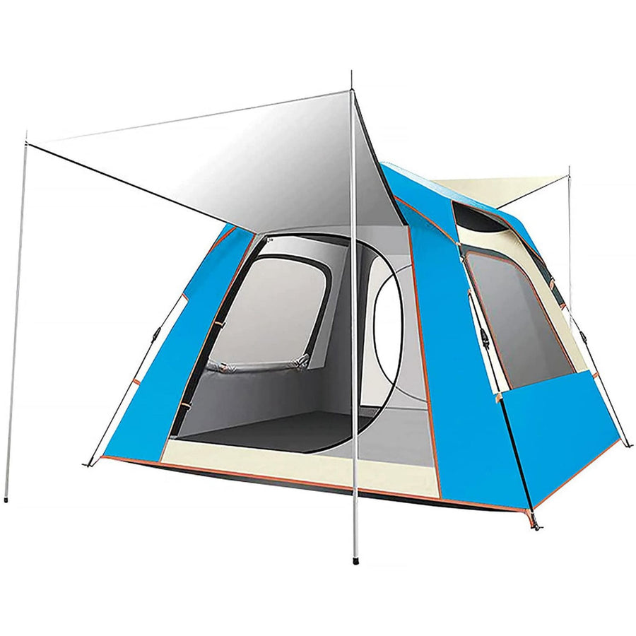 Instant Pop Up Tent For Hiking 2/3/4 Person Camping Tents, Waterproof Windproof Family Tent With Top Rainfly, Easy Set U