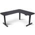 FORTIA Corner Standing Desk, 160x140cm, 72-118cm Sit to Stand Up Electric Height Adjustable, Black