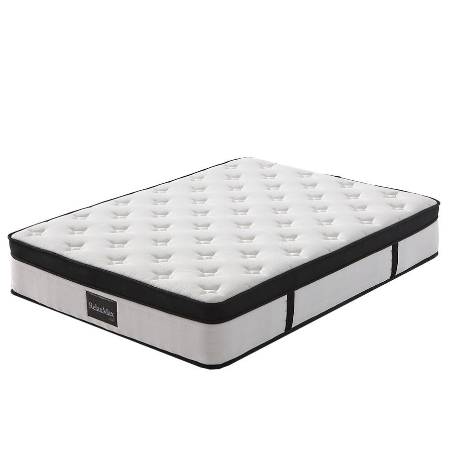 KINGSTON SLUMBER RelaxMax 31cm Double Mattress, Euro Top, 5-Zone, Pocket Spring, Knitted Fabric