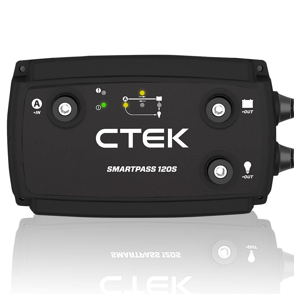 CTEK SMARTPASS 120S Power Management System 120A, with Battery Starter Function, for Starter and Service Batteries, Smar