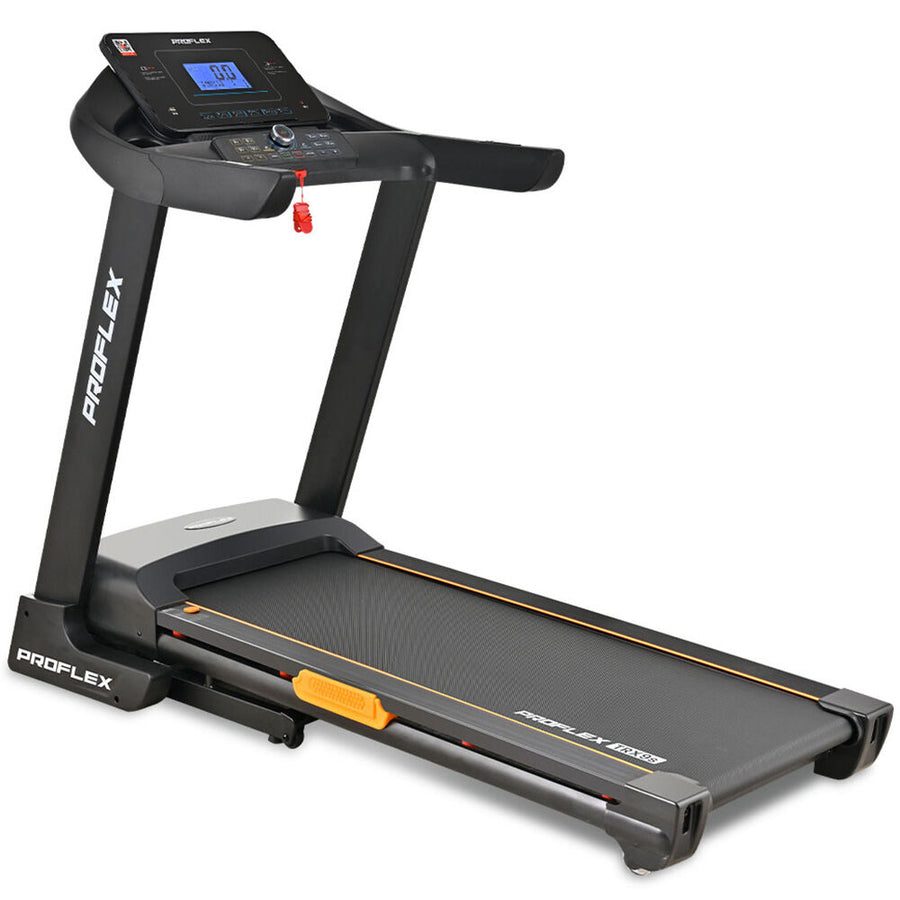 Proflex TRX9s Electric Treadmill, Large Size, 450mm Belt, 10-inch display, Foldable, Suspension, Auto Incline, WiFi, Bluetooth, Pulse Sensors