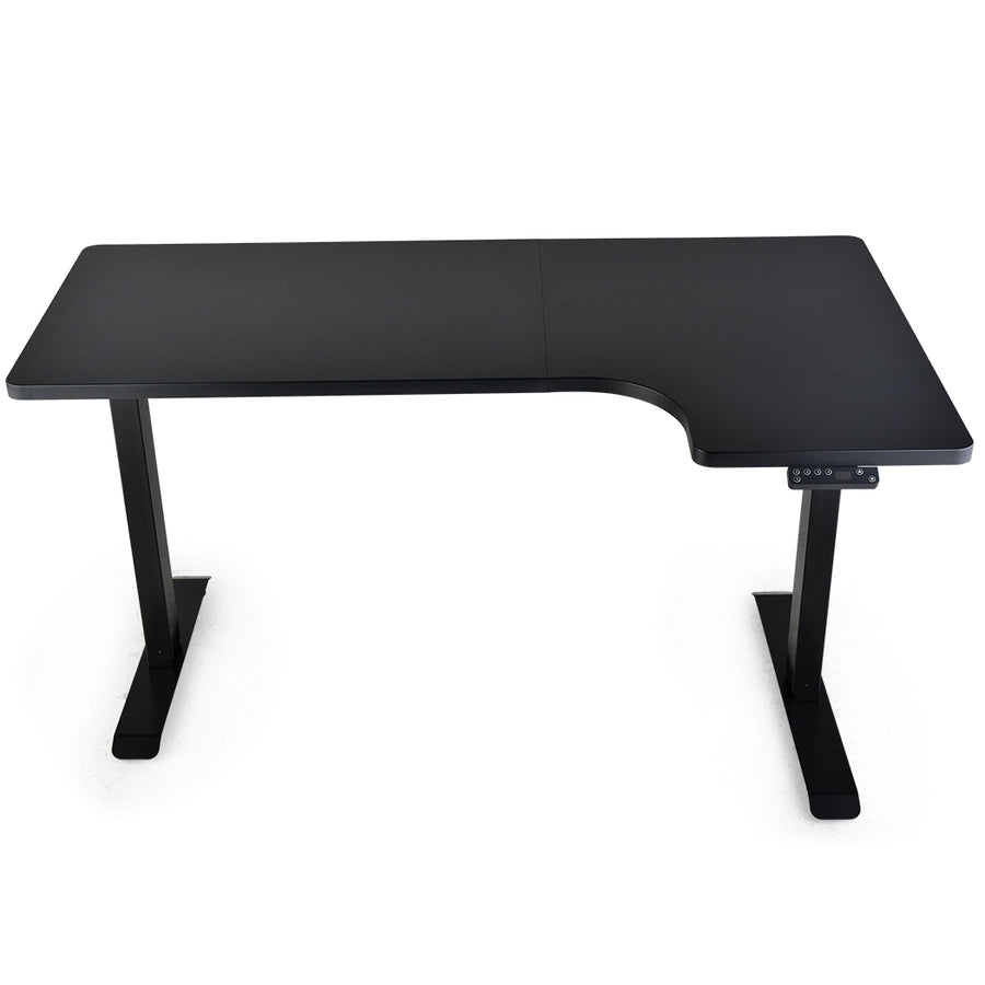 Fortia L Shaped Sit To Stand Up Corner Standing Desk, 72-120cm, Dual Motor, Adjustable Height Electric, 80kg Load, Right