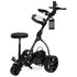 THOMSON E5000 Pro Lithium Golf Buggy, 36 Hole, Only 12kg, Easy Fold, Electric Motorised Buggy Trolley Cart w/ Seat, Blac
