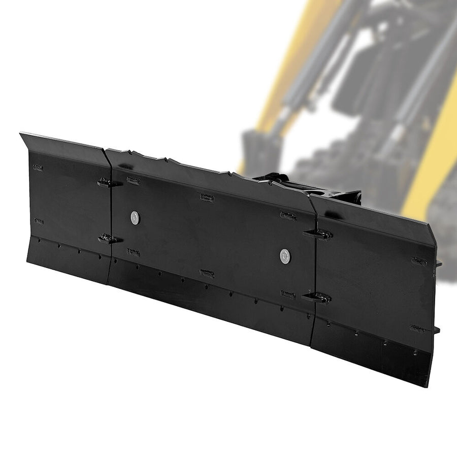 BAUMR-AG Plow Blade Accessory for BSR5000 Mini Loader Skid Steer, 840cm Centre Plough Blade 2 x 40cm Extensions, Quick Connect 