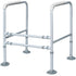 Equipmed Over Toilet Support Frame Safety Grab Aid Rail, 125kg Capacity, Adjustable Height and Width