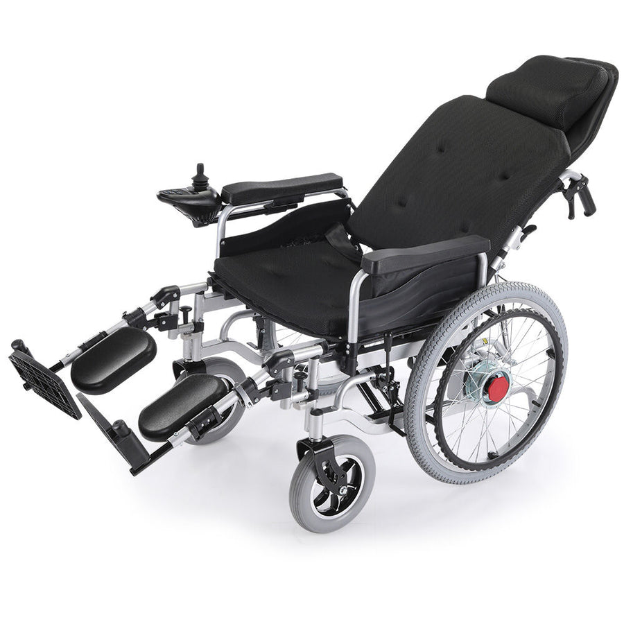 EQUIPMED Power Electric Wheelchair, Wide Bariatric Chair, Comfortable for S-XL, Long Range, Recline Adjustment, Lithium 