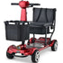EQUIPMED ComfortCruise Large Mobility Scooter, 15km/h Top Speed, Up to 45km Range, Strong Climbing, 120kg Capacity, Red
