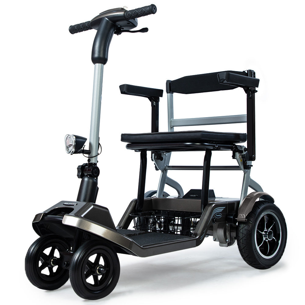 EQUIPMED Ultra-Lightweight Folding Electric Mobility Scooter, 19kg with Battery Removed, 120kg Capacity, Long Range, Bru