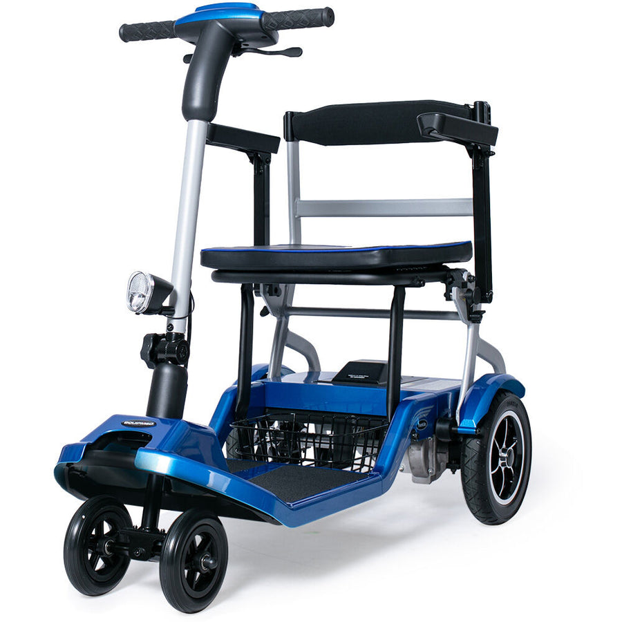 EQUIPMED Ultra-Lightweight Folding Electric Mobility Scooter, 19kg with Battery Removed, 120kg Capacity, Long Range, Bru