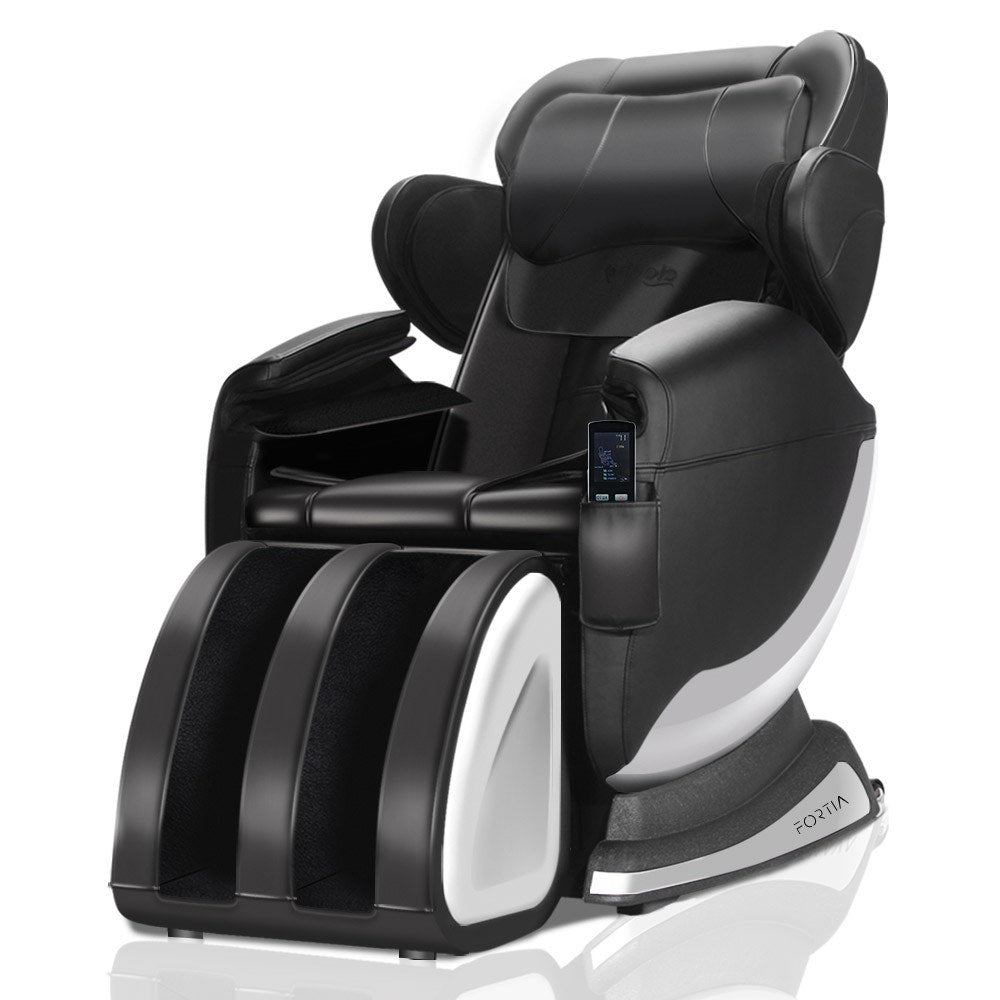 FORTIA Zero Gravity Recline Full-Body Massage Chair, with Back and Foot Rollers, Squeezing Air Pressure for Arms, Legs, 