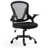 FORTIA Ergonomic Office Desk Chair, Coolmesh Fabric, Adjustable Recline, Black Mesh/Black Frame