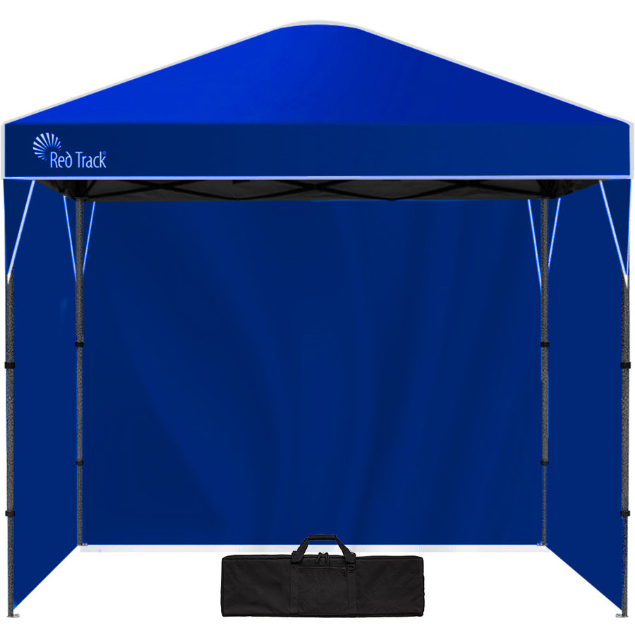 RED TRACK 3x3m Ultra Compact Folding Gazebo, Walls, Carry bag, Portable Outdoor Popup Marquee for Camping Beach, Navy Bl