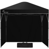 RED TRACK 3x3m Ultra Compact Folding Gazebo, Walls, Carry bag, Portable Outdoor Popup Marquee for Camping Beach, Black