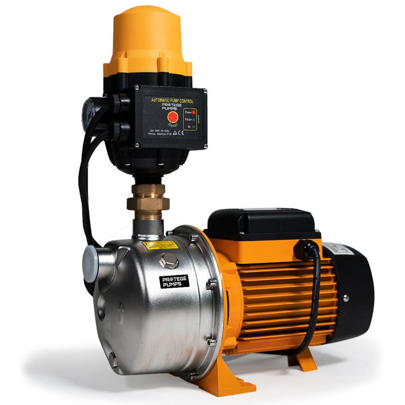 PROTEGE 2350W Automatic High Pressure Water Jet Pump, with Auto Digital Controller, for Rainwater Tank, Grey Water, Irri