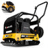 BAUMR-AG 125kg 450x630mm 7HP Plate Compactor, 32kN Vibratory Compaction, Wheel Kit, Protective Paver Pad, Commercial-Grade