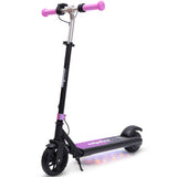 ALPHA Edge Electric Scooter Kids/Teens, 16km/h Max, Adjustable Height, UL Certified, AU Compliant, Dual Brakes, Bluetooth Music, LED, Pink