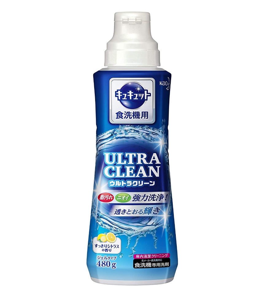 [6-PACK] Kao Japan Ultra Clean Dish Detergent Tableware Cleaner for Dishwasher 480g ( 2 Fragrances Available ) Fresh Cit