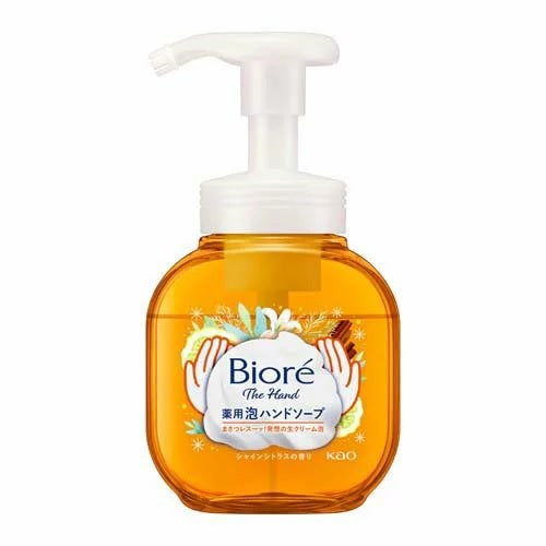 [6-PACK] Kao Japan Biore Hand Sanitisers Medicated Ultra Fine Cream Foam Gentle Cleansing 250ml ( 2 Scents Available ) C