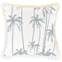Cushion Cover-Coastal Fringe-Tall-Palms-Smoke-45cm x 45cm