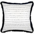Cushion Cover-Coastal Fringe Black-Journey Black-60cm x 60cm