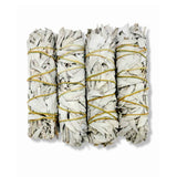4x Californian White Sage Smudge Sticks - Large 18-20cm Incense Cleansing Bundle